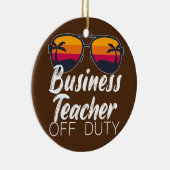 ビジネス先生オフデューティサングラスビーチサンセット セラミックオーナメント (右)