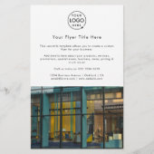 ビジネス写真チラシ | 白のマーケティング広告チラシ チラシ (正面)