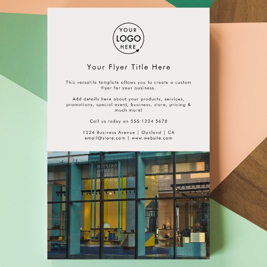 ビジネス写真チラシ | 白のマーケティング広告チラシ チラシ