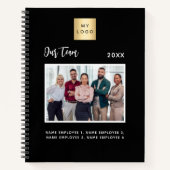 ビジネス写真チームのメンバーは黒です ノートブック (正面)