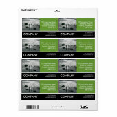 ビジネス写真 – ステッピングストーンズ – アボカドグリーン ラベル (フルシート)