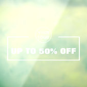 ビジネス割引とロゴ ウィンドウサイン (シート3)