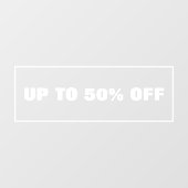 ビジネス割引 ウィンドウサイン (シート)