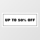 ビジネス割引 ウィンドウサイン (シート)