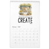 ビジネス勇気 カレンダー (2月 2027)