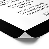 ビジネス動機ピンクブルーグリッターとブラック ポスター (角)