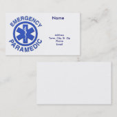 ビジネス医学の救急医療隊員カードか個人的なカード 名刺 (正面/裏面)