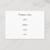 ビジネス千鳥格子のカード 名刺 (裏面)