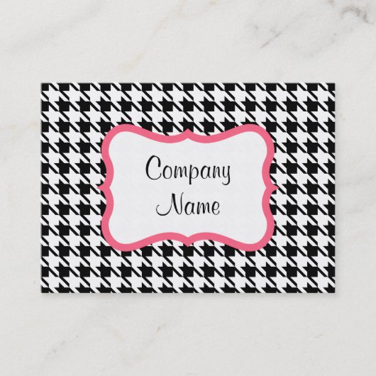 ビジネス千鳥格子のカード 名刺 (正面)