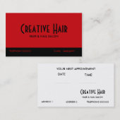 ビジネス及びアポイントメントカード 予約カード (正面/裏面)