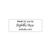 ビジネス名によるあなたのためのScript Website セルフインキングスタンプ (デザイン)