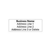 ビジネス名のはっきりした差出人住所 セルフインキングスタンプ (デザイン)