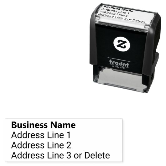 ビジネス名はっきりしたフォント差出人住所 セルフインキングスタンプ (インサイチュ)