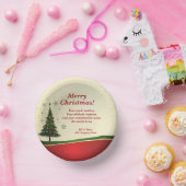 ビジネス名またはグループ名メッセージクリスマスパーティー ペーパーボウル (パーティー)