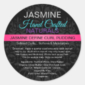 ビジネス名またはロゴ製品ジャーまたはコンテナ ラウンドシール (正面)