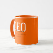 ビジネス名オレンジCEO マグカップ (正面左)