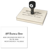 ビジネス名シンプルのカスタム差出人住所 ラバースタンプ (押印)