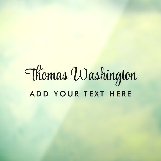 ビジネス名スクリプスタイリッシュトモノグラム ウィンドウサイン (シート3)