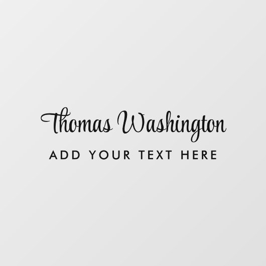 ビジネス名スクリプスタイリッシュトモノグラム ウィンドウサイン (シート)