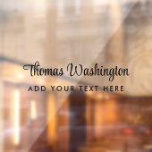 ビジネス名スクリプスタイリッシュトモノグラム ウィンドウサイン (シート2)