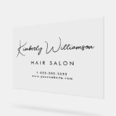 ビジネス名スタイリッシュ署名スクリプト アクリルサイン (傾斜)