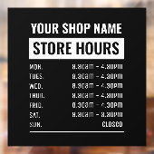 ビジネス名ストア営業時間 ウィンドウサイン (シート2)