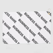 ビジネス名パターン |黒と白 ゴルフタオル (横)