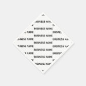 ビジネス名パターン |黒と白 スタンダードカクテルナプキン (角)