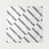 ビジネス名パターン |黒と白 タペストリー (正面(横))