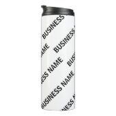 ビジネス名パターン |黒と白 タンブラー (回転右)