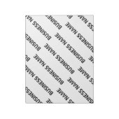 ビジネス名パターン |黒と白 ノートパッド (回転)