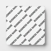 ビジネス名パターン |黒と白 フォトプラーク (正面)