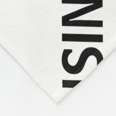 ビジネス名パターン |黒と白 フリースブランケット (角)