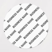 ビジネス名パターン |黒と白 ラベル (デザイン1)