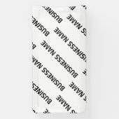 ビジネス名パターン |黒と白 横断幕 (縦)