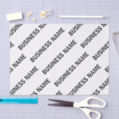 ビジネス名パターン |黒と白 薄葉紙 (クラフト)