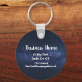 ビジネス名マーケティングパーソナライズされたキーリング キーホルダー (正面)