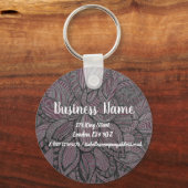 ビジネス名マーケティングパーソナライズされたキーリング キーホルダー (正面)