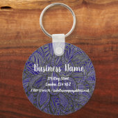 ビジネス名マーケティングパーソナライズされたキーリング キーホルダー (正面)