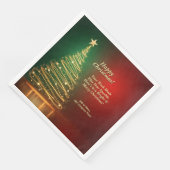 ビジネス名メッセージグリーンクリスマスツリー (コーナー)