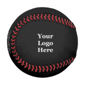 ビジネス名ロゴがスポンサーするチーム名 野球ボール (正面左)