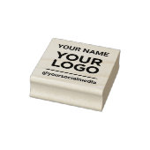 ビジネス名ロゴソーシャルメディアモダンシンプル ラバースタンプ (スタンプ)