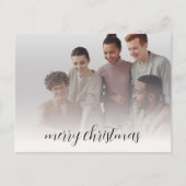 ビジネス名ロゴ&フォトメリークリスマス ポストカード (正面)