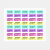 ビジネス名住所 シールの例 ラベル (シート)