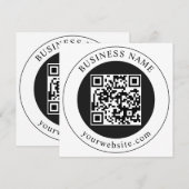 ビジネス名入りQRコード(編集可能) セーブザデート (正面/裏面)