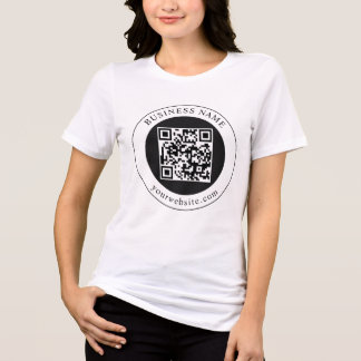 ビジネス名入りQRコード(編集可能) トライブレンドTシャツ
