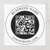 ビジネス名入りQRコード(編集可能) プログラム (裏面)