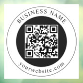ビジネス名入りQRコード(編集可) ウィンドウサイン (シート3)
