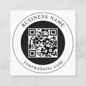 ビジネス名入りQRコード(編集可) ロイヤリティカード (裏面)