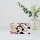 ビジネス名刺を結婚するレトロのヴィンテージ 名刺 (スタンド正面)